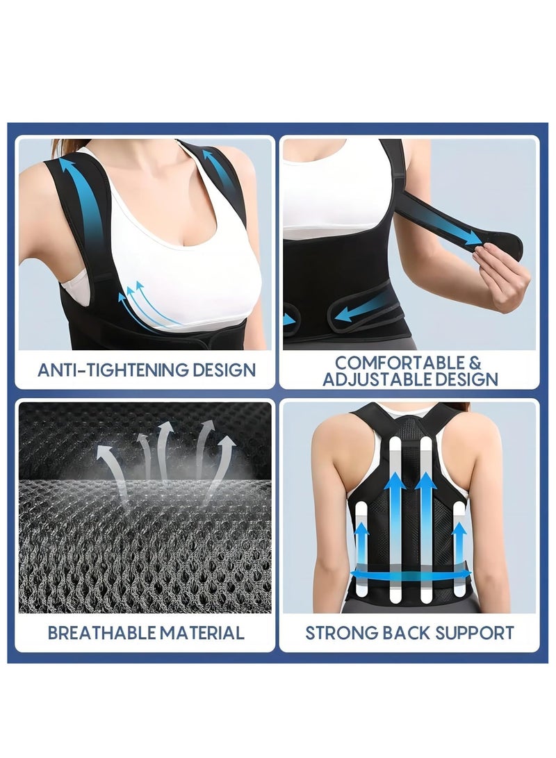 Cool Baby Style COOLBABY Back Support Waist Trim Strap Unisex, Adjustable Breathable Posture Back Support Improves Back Posture and Provides Lumbar Support M Size - Image 4