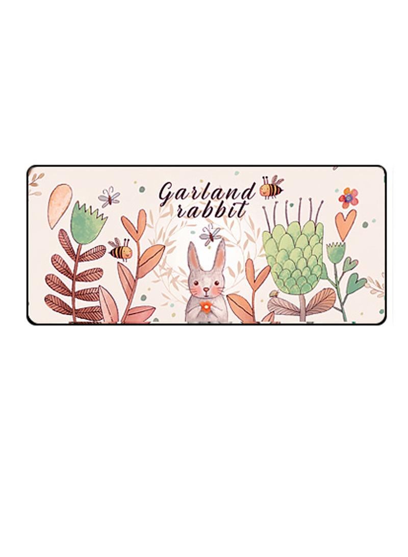 Y&D 30*80*0.2cm Office Computer Keyboard Pink Cartoon Plant Mouse Pad  - Image 1