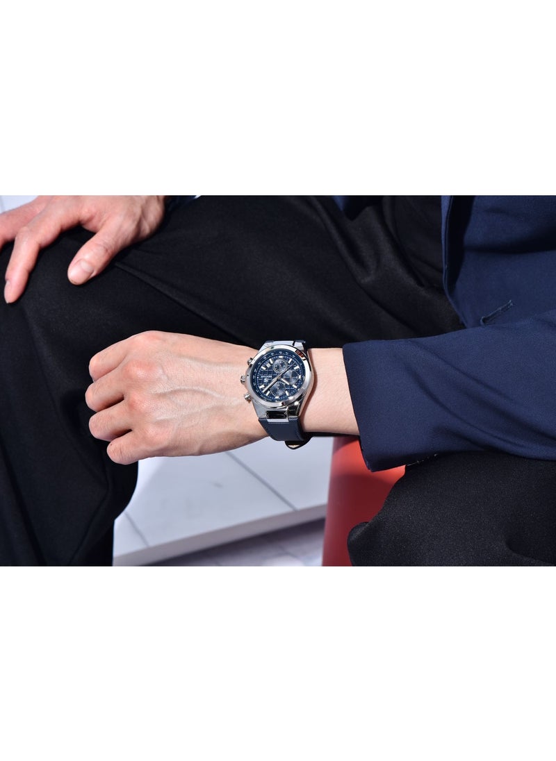 BENYAR - Watches for Men Luxury Quartz Water Resistant Watch Men's Chronograph Genuine Leather Strap 5206BU - Image 1