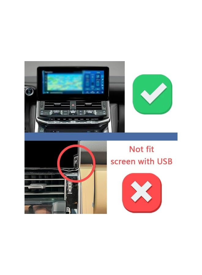 S-TOP Car Phone Holder for Toyota Land Cruiser LC300 2022-2023 premium version, 12.3-inch Screen，Car Phone Holder Screen Fixed Base Mobile Phone Mount - Image 2