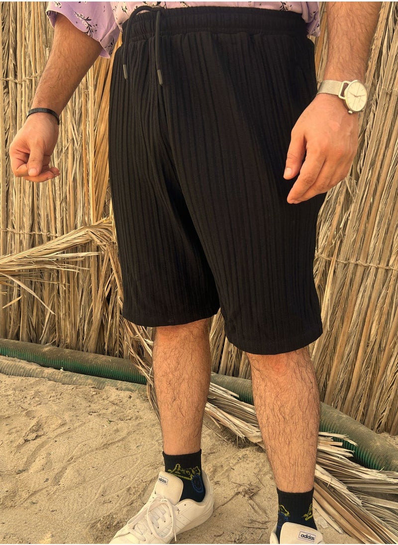 تاج آوت شورت صيفي من القماش الفاخر  - Image 1
