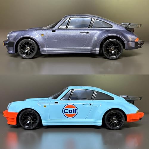 Skymaker Posche 911 RC Drift Car 118 RWD Drifting with Extra Metal Tires Wheel Hex Hub RC Cars for Adult with Alloy Car Shell 24Ghz Remote Control with Gyro Purple - Image 5