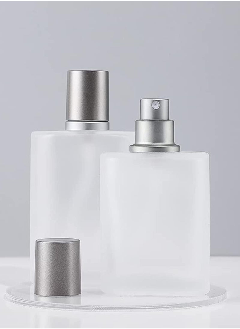 50ml Empty Frosted Glass Spray Bottle Perfume Atomizer, Refillable Fine Mist Spray Empty Perfume Bottle