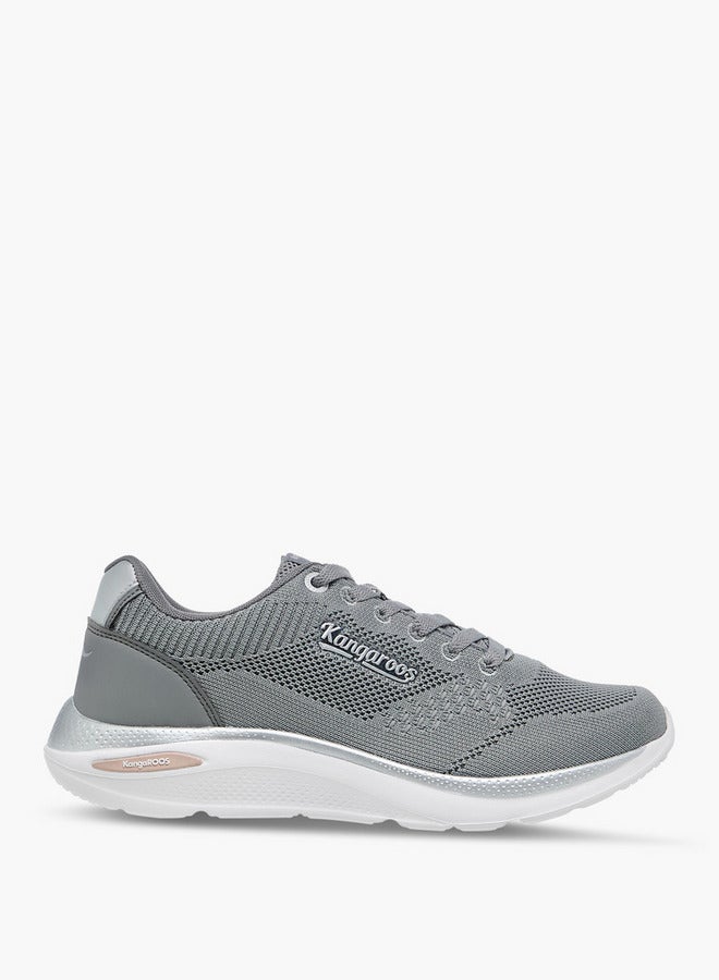 kangaROOS Women's Textured Lace-Up Closure Sports Shoes - Image 3