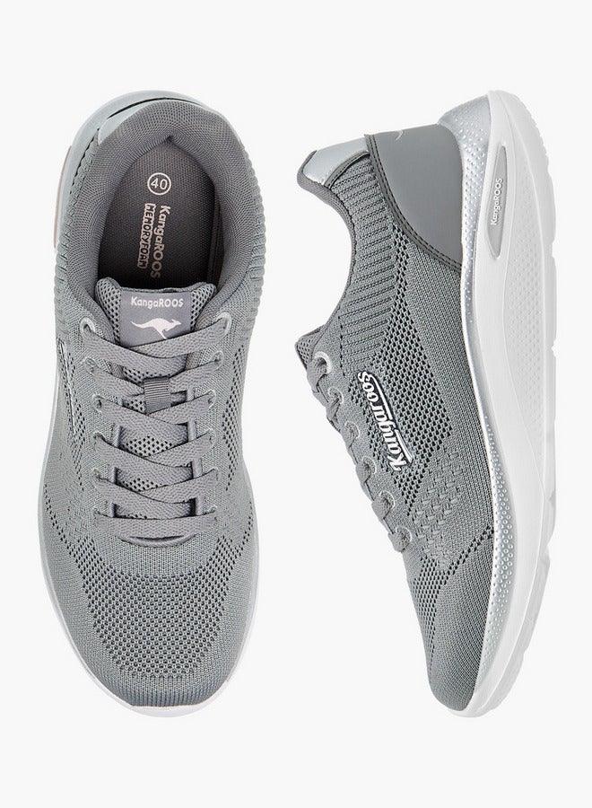 kangaROOS Women's Textured Lace-Up Closure Sports Shoes - Image 1
