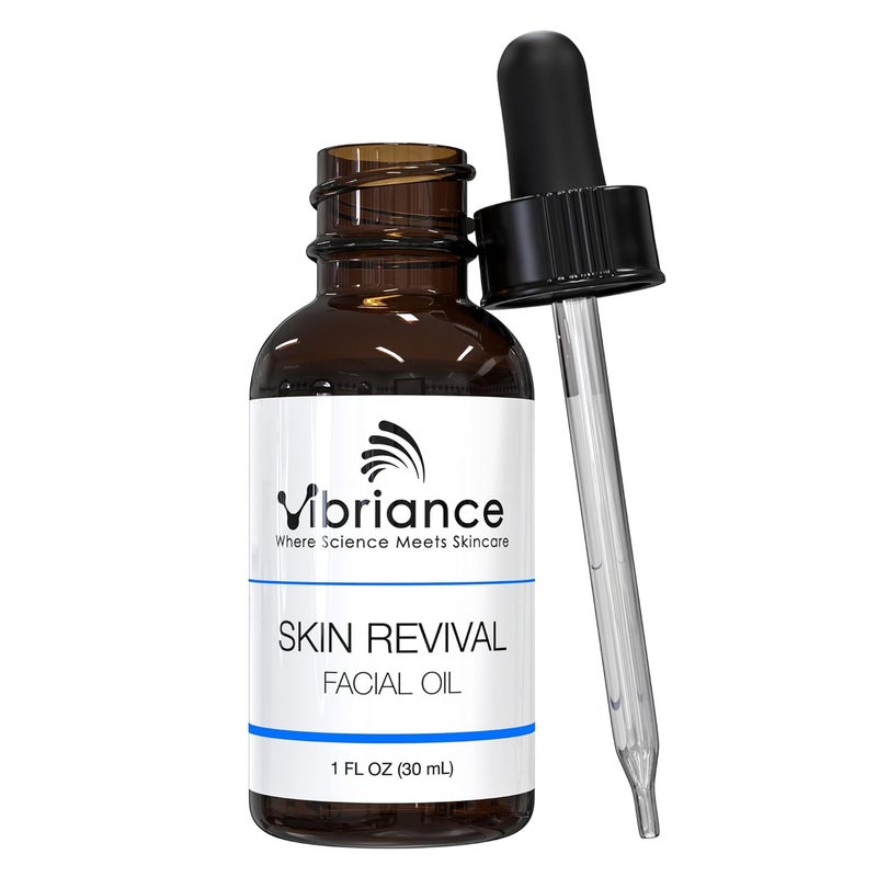 Vibriance Skin Revival Facial Oil  Made in USA Natural Ingredients  Face Hydrating for Sensitive and Dry Types with Vitamin E Sea Buckthorn Camellia Squalane  Vegan ParabenFree