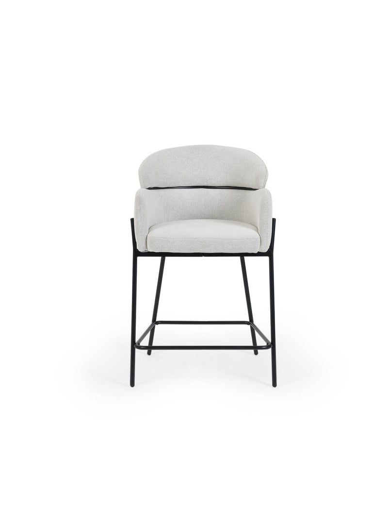 Pan Home Costello Bar Chair - Grey/Black - Image 1
