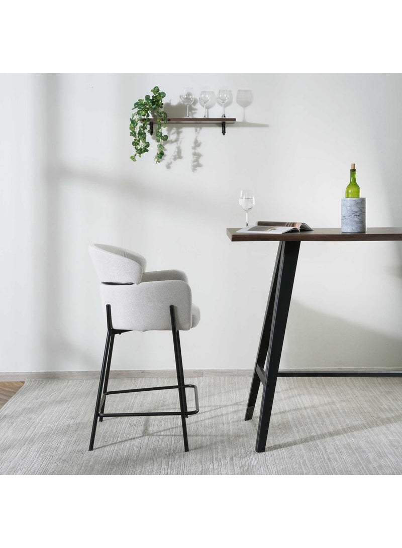 Pan Home Costello Bar Chair - Grey/Black - Image 3