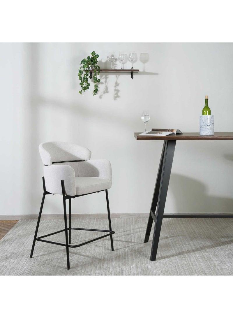 Pan Home Costello Bar Chair - Grey/Black - Image 4