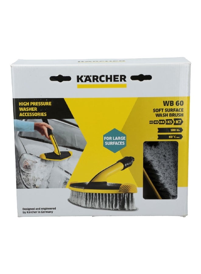 KARCHER WB 60 High Pressure Washer Soft Surface Wash Brush Yellow and Black 177 x 270 x 261 mm JE2.643-233 - Image 4