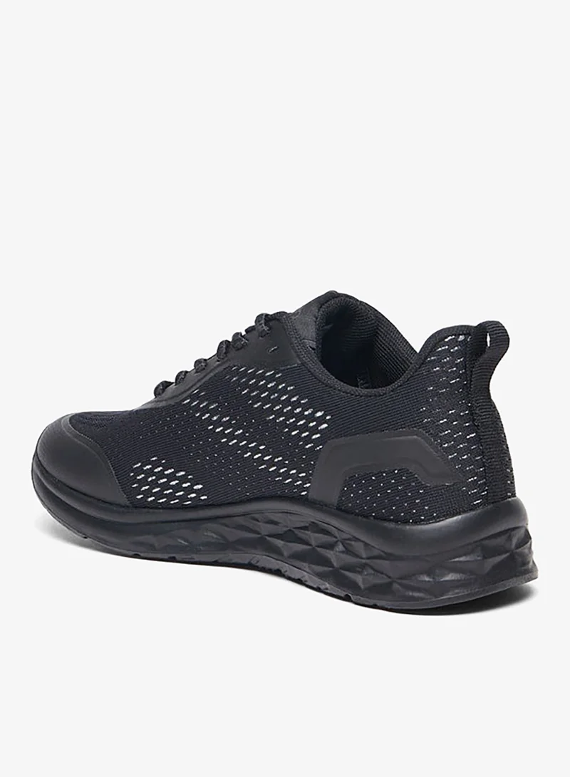 Kappa Women's Textured Sports Shoes with Lace-Up Closure