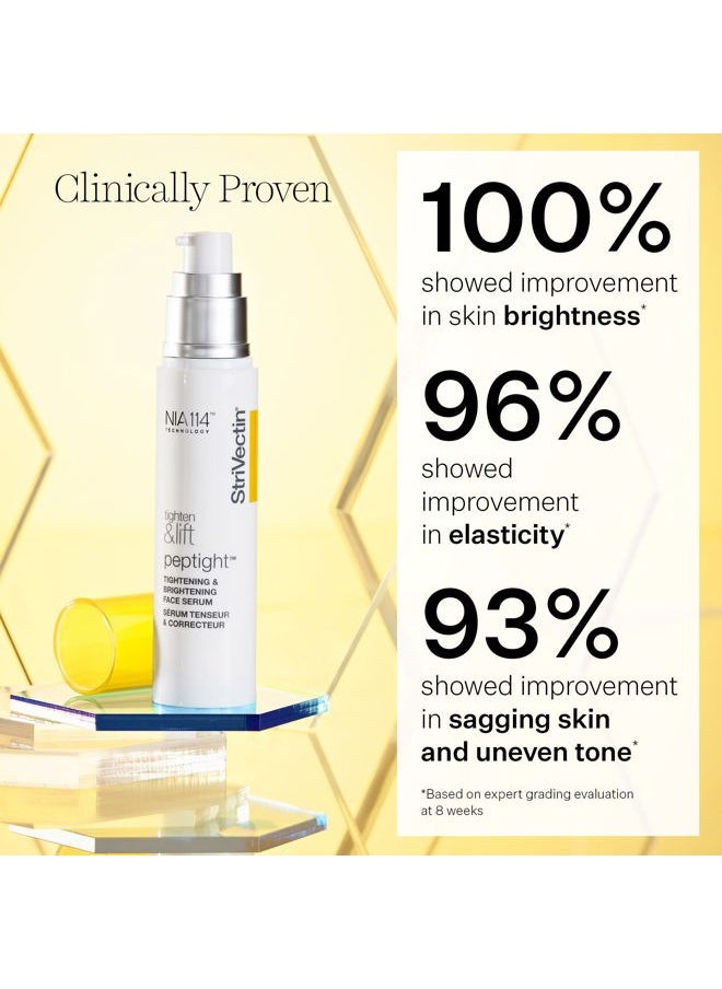 Strivectin Tighten and Lift Peptight Tightening and Brightening Face Serum with Peptides for Even Skin Tone, 1.7 Fl Oz  - Image 2