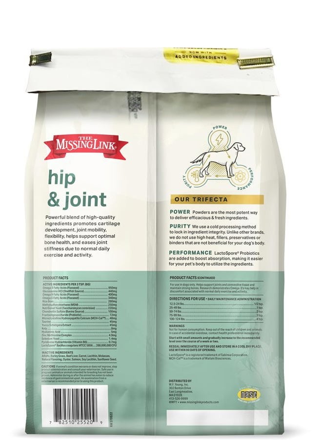 The Missing Link Hip & Joint + Probiotics Supplement 5lb Bag - Superfood Powder for Dog Cartilage & Bone Health, Joint Mobility & Flexibility - Image 4