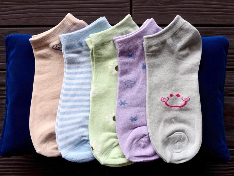 NEOBABY Women's Ankle Socks for Casual & Sports Multicolor Odour Free Fancy Multi design Socks (Pack of 5 Pairs) - Image 5