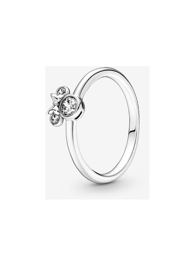 PANDORA Disney Minnie Mouse Sterling Silver Ring with Clear Cubic Zirconia  - Image 1