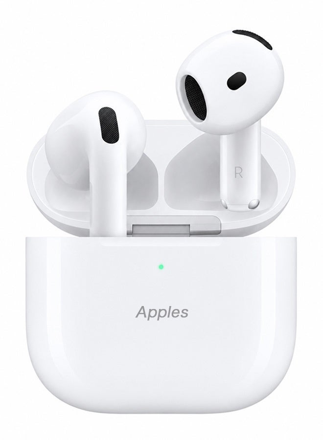 apples Wireless Earbuds with ANC Noise Cancellation, Bluetooth 5.4 Headphones, Ambient Mode, 360 Spatial Sound, USB-C Charging Case, Touch Control for iPhone Android, White