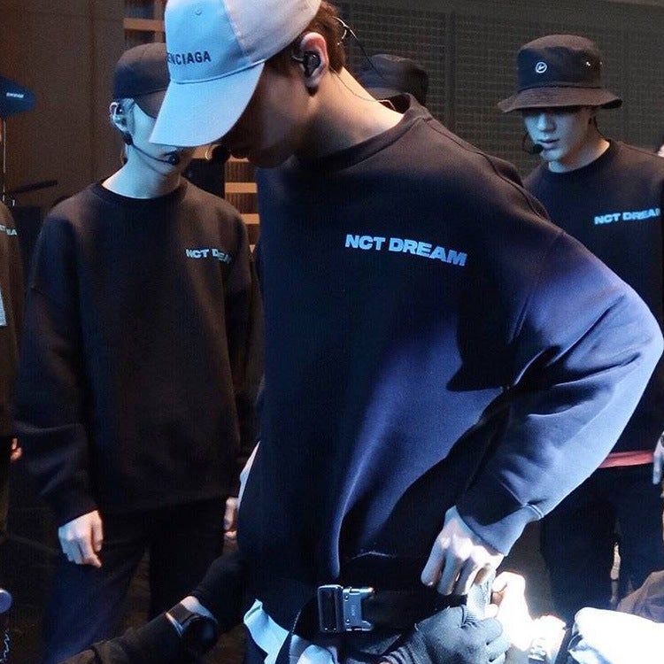 NCTDREAM Dream Team Day Tour Concert Surrounding the Same Short-sleeved T-shirt Loose Song Playing Clothes HAECHAN-Black - Image 5