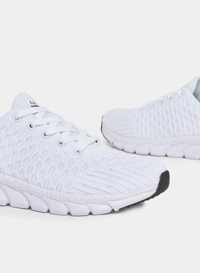 ستايلي Textured Knit Sneakers
