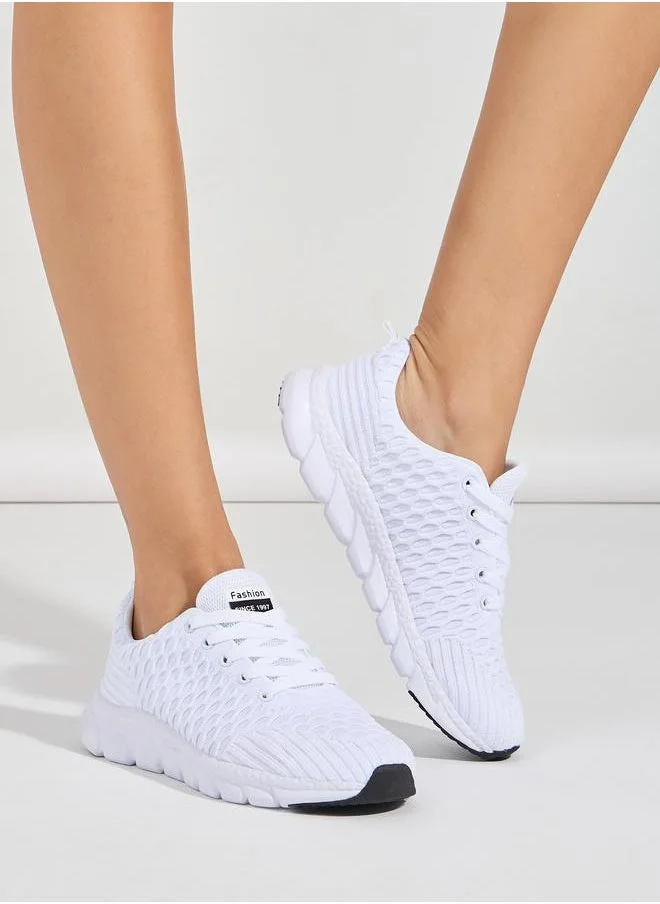 ستايلي Textured Knit Sneakers