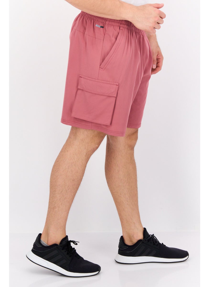 Unipro Men Sportswear Fit 7 Inches Inseam Training Short, Pink  - Image 2