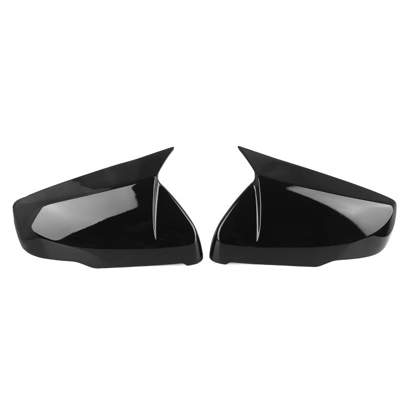 Gloss Black Carbon Look Side Rearview Mirror Cover Cap Trim For Cadillac CT5 CT6 2019 2024 - Image 2