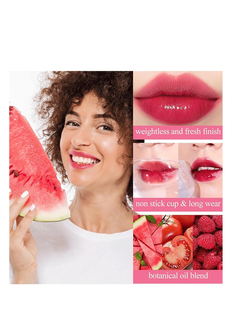 FAFAMOON Lip Tint Stain Set, Mini Liquid Water Tint,Korean Lip Gloss Moisturizing Natural,Long Lasting Waterproof,Multi-Use Lip and Cheek Tint(Apple) - Image 3