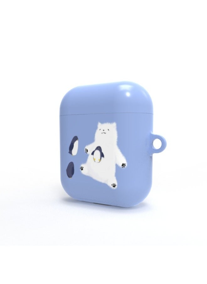 South Korea Imported For Apple Bluetooth Headset Protective Cover 3D Sublimation Airpods Matte Surface Heat Transfer Earphone Shell-Color:White-Applicable Model:Airpods Generation 3