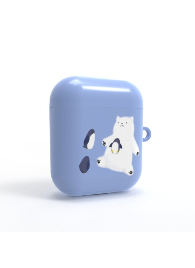 South Korea Imported For Apple Bluetooth Headset Protective Cover 3D Sublimation Airpods Matte Surface Heat Transfer Earphone Shell-Color:White-Applicable Model:Airpods Generation 3