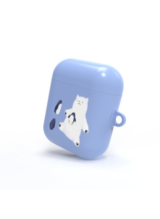 South Korea Imported For Apple Bluetooth Headset Protective Cover 3D Sublimation Airpods Matte Surface Heat Transfer Earphone Shell-Color:White-Applicable Model:Airpods Generation 3
