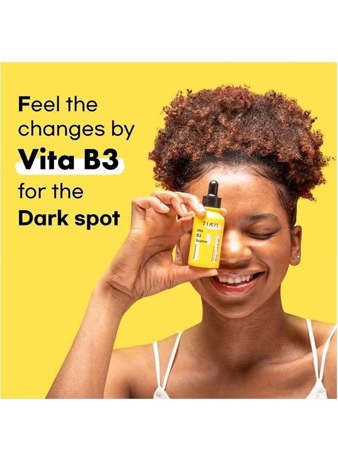 تيام Vita B3 المصدر, Niacinamide مصل الوجه, مصل الوجه المركز, 10 ٪ Niacinamide مصل الوهج مع 2 ٪ Arbutin للبشرة المشعة والمتوازنة, العناية بالبشرة النباتية, 40 مل - Image 2