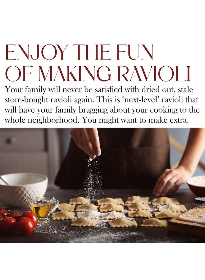 بيلمين مكبس رافيولي بيلمين | قالب بيلميني، مكبس بيروجي، صانع زلابية فطيرة اللحم بوتستيكر، طقم صنع معكرونة ختم الرافيولي، أدوات صنع المعكرونة، قالب مكبس رافيولي | يُحضّر ١٢ رافيولي، ١.٥ بوصة - Image 2