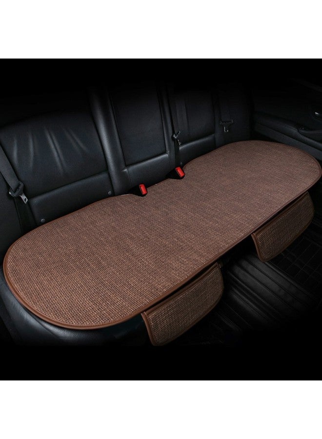 Off-road Soldier Car Seat Cushion Four-season Linen Seat Cover Universal Rear Seat Cushion For New Energy Vehicles Brown