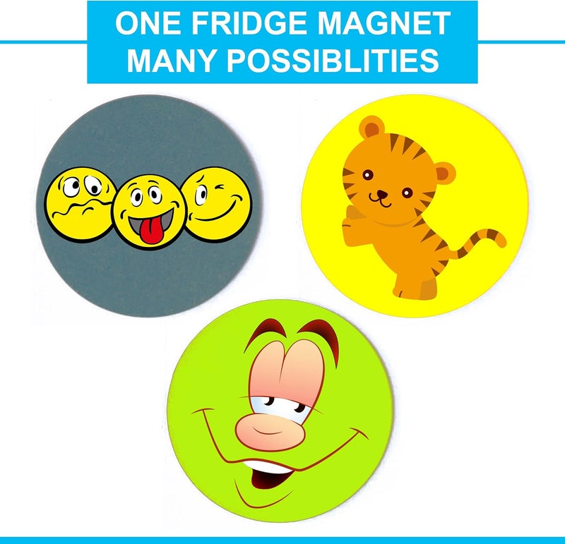 SWAGSTATION قطع MDF للفنون والحرف اليدوية بسطح أملس. لوح MDF مناسب للديكوباج، فن الراتنج، البيروغرافيا، فن الماندالا، طقم طلاء ألواح MDF، مغناطيس الثلاجة، 10 قطع من مغناطيس الثلاجة الدائري MDF بسمك 4 مم. - Image 3