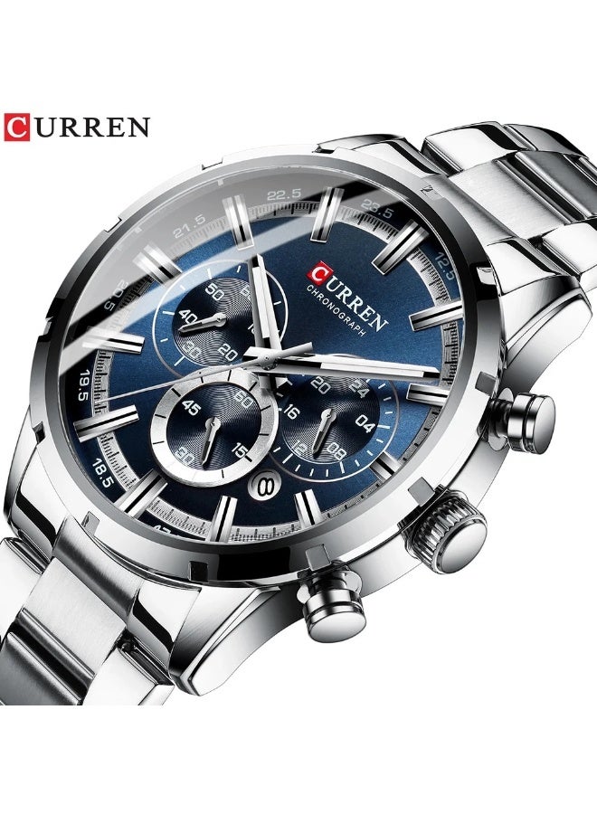 CURREN CURREN Hot Fashion Mens Watches Top Brand Luxury Wrist Watch Quartz Clock Watch Men Waterproof Chronograph  - Image 1