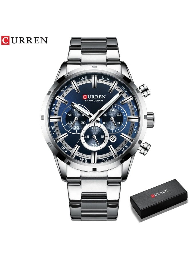 CURREN CURREN Hot Fashion Mens Watches Top Brand Luxury Wrist Watch Quartz Clock Watch Men Waterproof Chronograph  - Image 2
