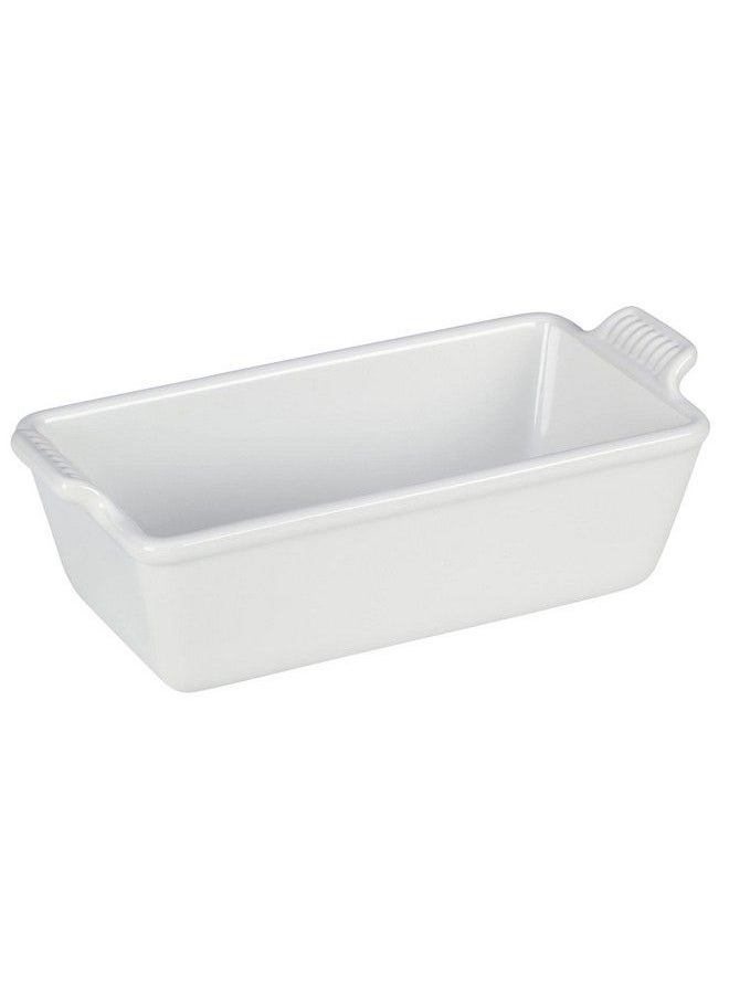 Le Creuset Stoneware Heritage Loaf Pan 9" X 5" X 3" (1.5 Qt.) White  - Image 4