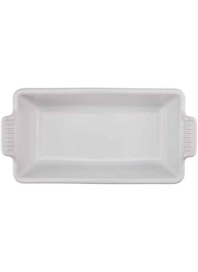 Le Creuset Stoneware Heritage Loaf Pan 9" X 5" X 3" (1.5 Qt.) White  - Image 3