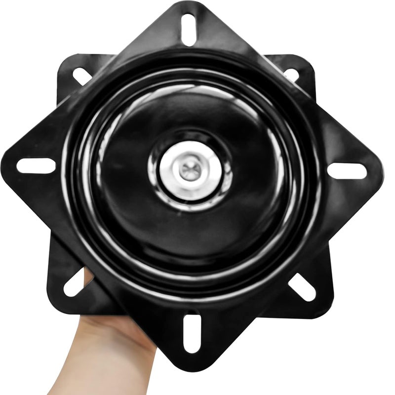 Evadow 2Pack 8Inch Heavy Duty Bar Stool Swivel Plate Chair Swivel Base with Solid Ring of Ball Bearings 500lbs Capacity Replacement Swivel Seat Parts Lazy Susan Hardware for Barstools Recliner Chair Boat  - Image 4