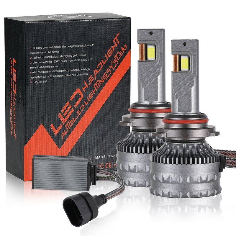 Loquat V26 Dual Copper LED Headlight Bulbs H1 H7 H4 High Power 9005 single pack