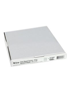 C-Line Clear Report Covers Only Vinyl For Use With Slide 'N Grip Binding Bars 8.5 X 11 Inches 100 Per Box (31357)  - Image 4