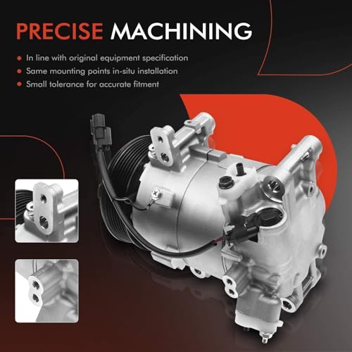 A-Premium Air Conditioner AC Compressor with Clutch Compatible with Honda Civic 2.0L 2016-2021, with CVC Style, with 7-Groove Pulley - Image 5