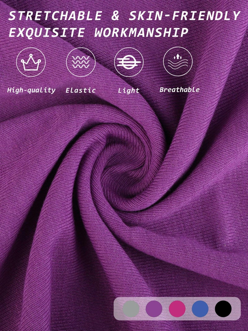Cooraby 5 Pieces Girls Dance Tank Tops Racerback Sleeveless Tops for Ballet Gymnastics Dancewear - Image 3