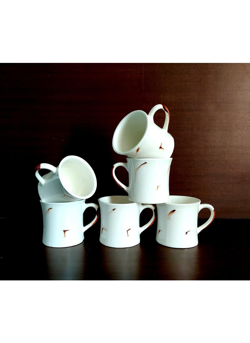 MOODY PANDA MOODY PANDA Set of 6 Cups Cup Set of 6 Elegant Cloud Series Tea Cups Ceramic  - Image 1