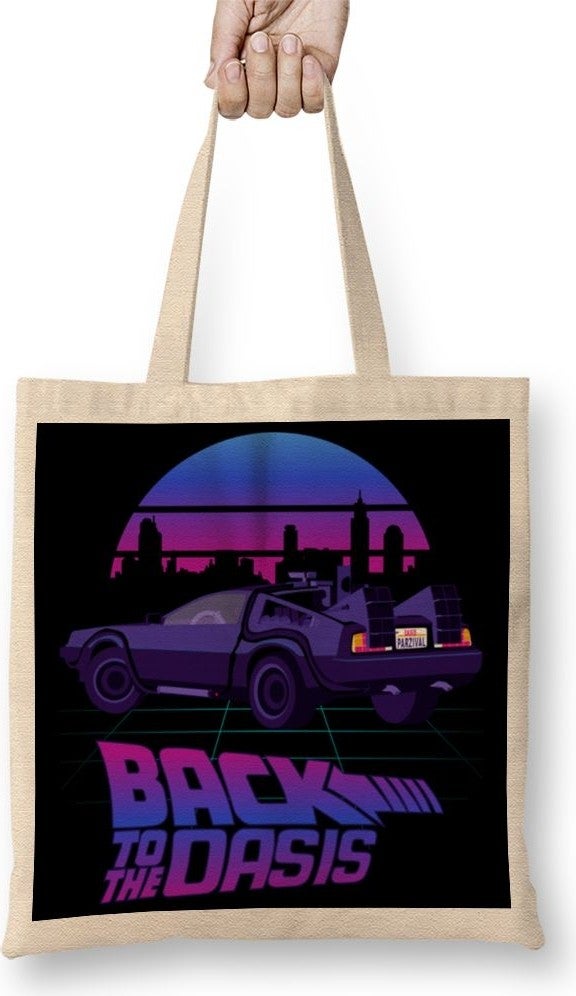 Baskı Dükkanı Print Shop Back To The Oasis Tote Bag Long Handle