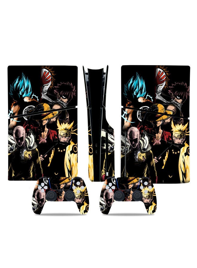 PS5SLIM CD-ROM Version Sticker SLIM Digital Version Sticker Dragon Ball Wukong A Variety Of Support A Generation Of Hair-Color:rose Red P5SDisc-0293 - Image 3