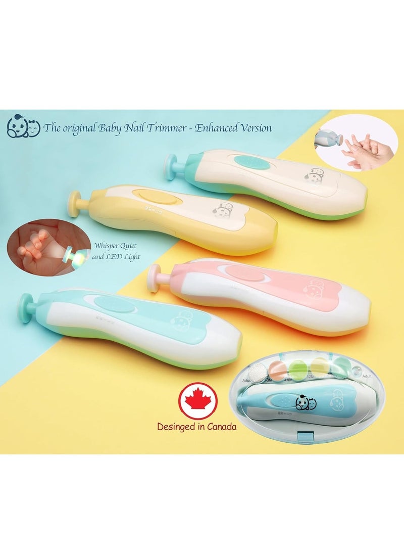 Baby Nail File Electric Nail Trimmer File Manicure Set, Toes Fingernails Care Trimmer with LED Light for Newborn, Kids and Adults. - Image 5