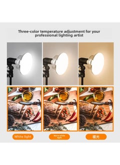 General Mobile Phone Live Photography Fill Light Bracket E27 Beauty God Girl Metal Remote Control LED Three-color Temperature Mushroom Lamp-Light Source Color:【 2.1m Thickened Mushroom Lamp Set】 120mm  - Image 4