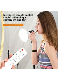 General Mobile Phone Live Photography Fill Light Bracket E27 Beauty God Girl Metal Remote Control LED Three-color Temperature Mushroom Lamp-Light Source Color:【 2.1m Thickened Mushroom Lamp Set】 120mm  - Image 3