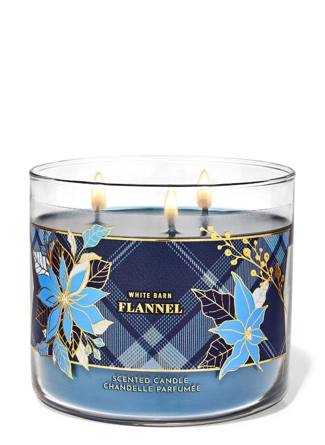 Bath & Body Works Flannel 3-Wick Candle  - Image 3