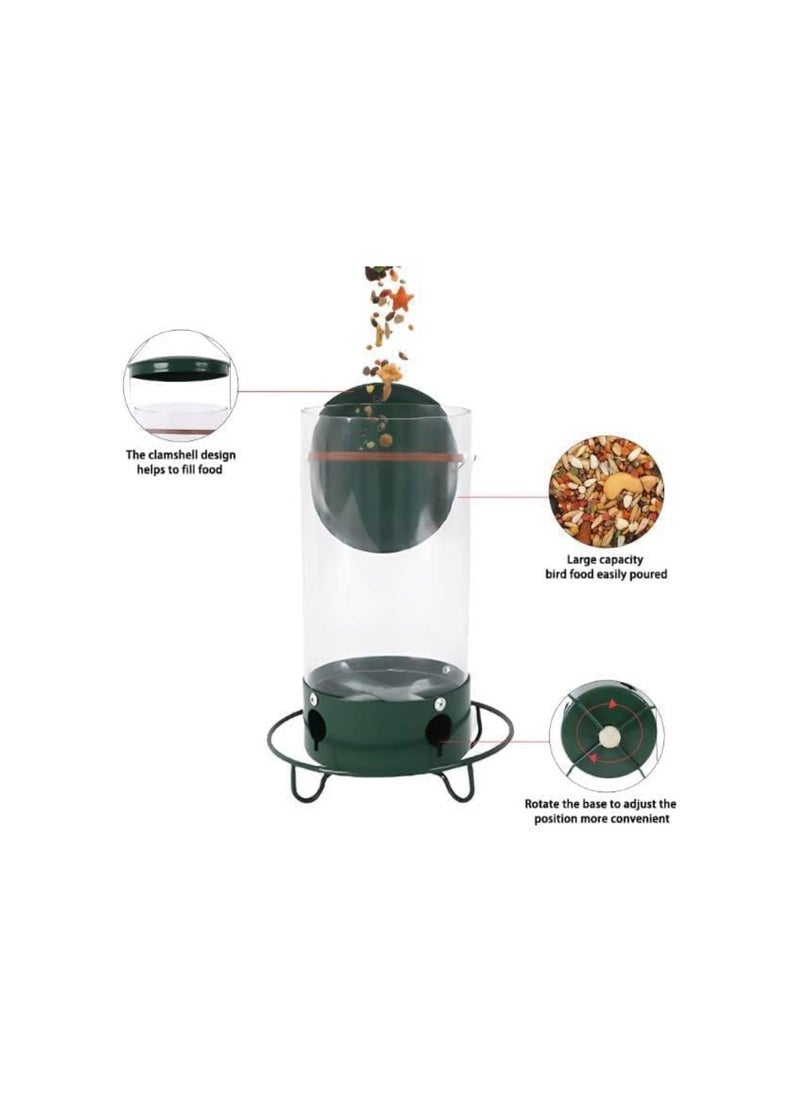 Generic - 2024 Squirrel-Proof Spinning Wild Bird Feeder with Weight Activated Rotating Perch Outside Hanging Bird Feeder for Garden Yard Patio - Image 1